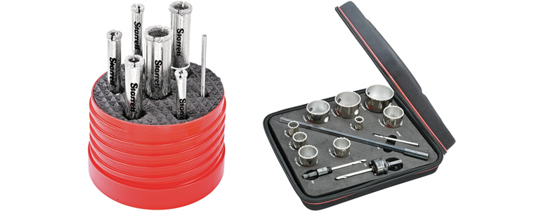 Set dijamantnih krunskih pila za keramiku, porculan, staklo, kamen, ciglu i drugo.