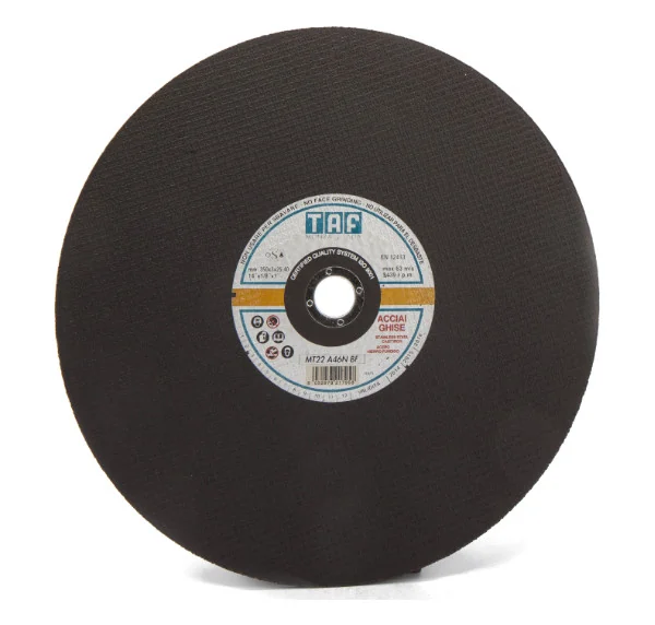 TAF MT22 A46N ravna rezna ploča 350 x 3 x 25,4 mm za stacionarne strojeve