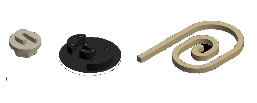 Ovalne volute 240 × 190 mm za NARGESA stroj
